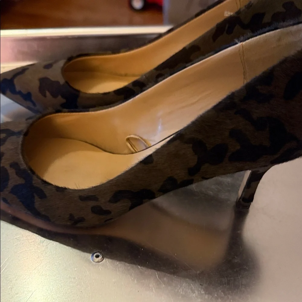 Zara Women's Animal Print Heels - Picture 2 of 5